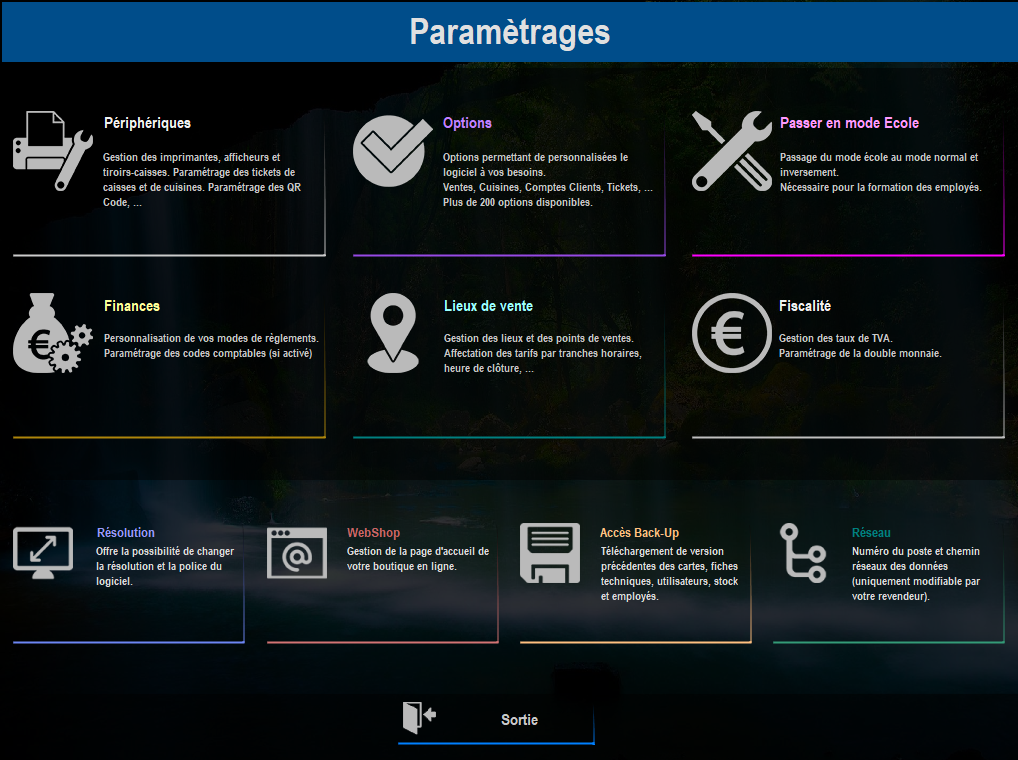 Paramétrages