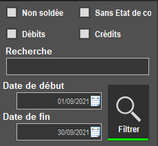 filtre des tickets