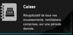 touche : "Caisses"