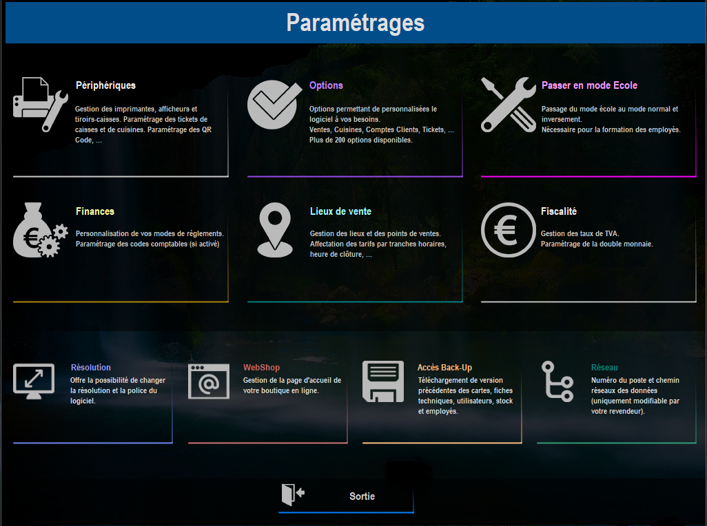 paramétrage