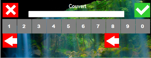 choix du nombre de couvert