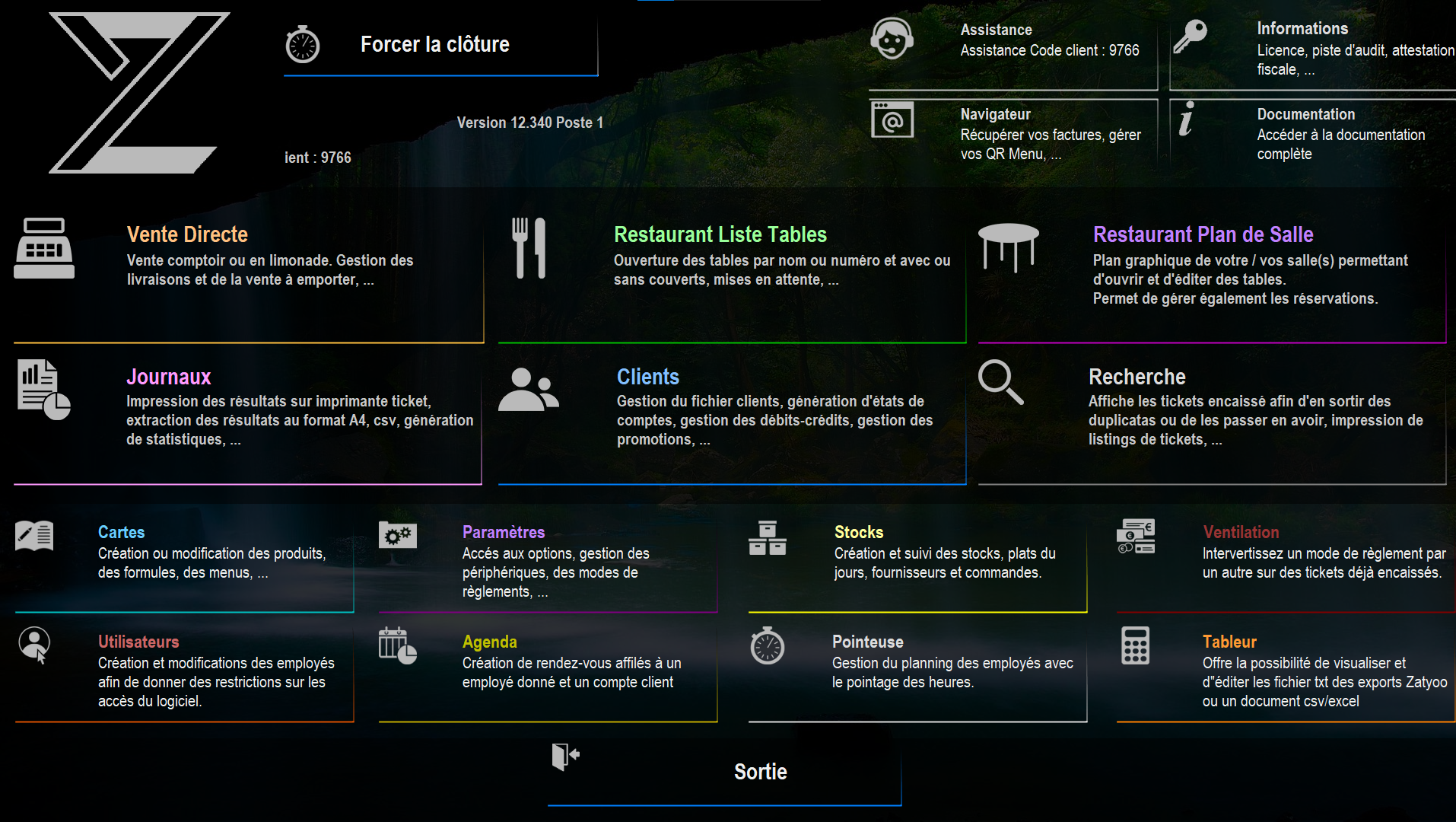 Logiciel de caisse zatyoo 12 