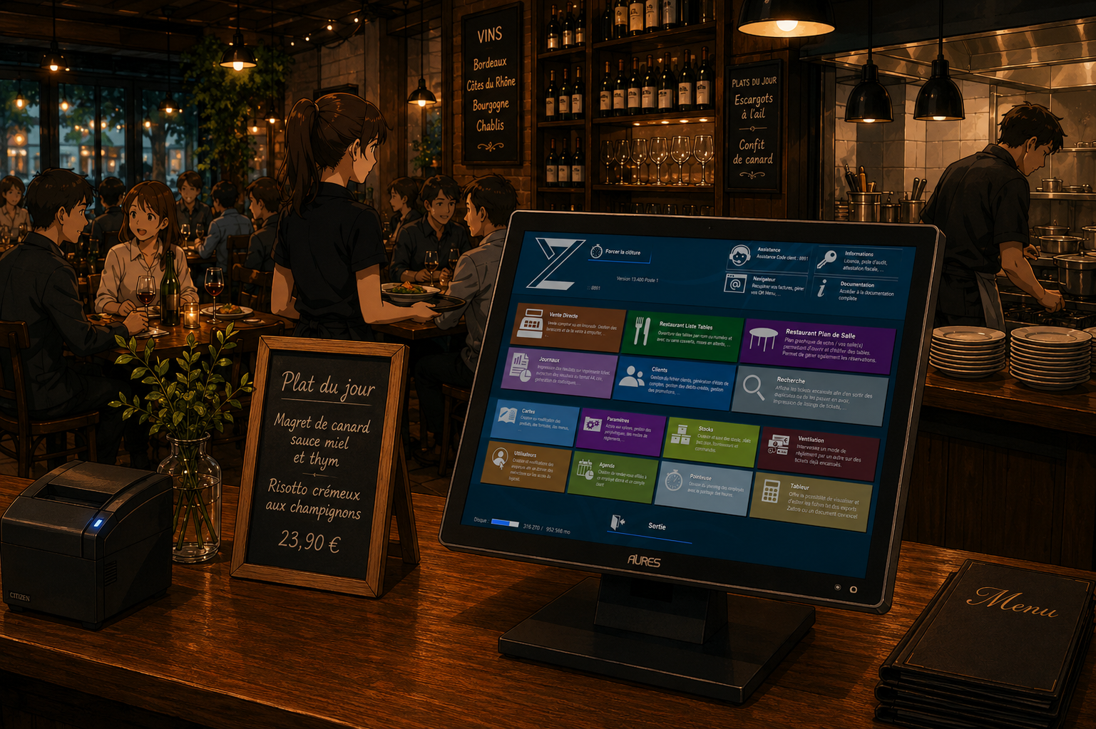 Zatyoo logiciel de caisse tactile
